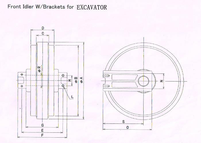 详情图 2 front idler assy