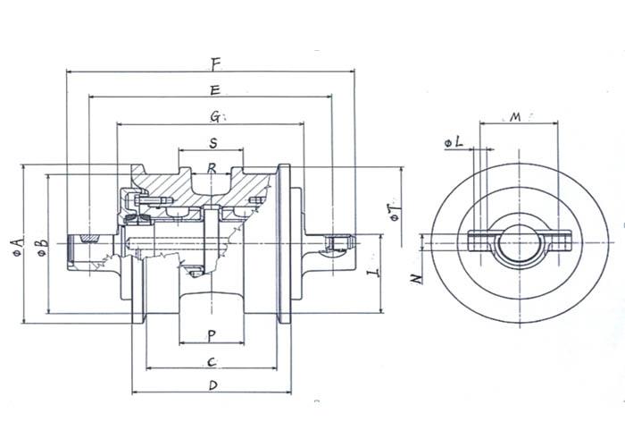 BULLDOZER TRACK ROLLER BULLDOZER TRACK ROLLER