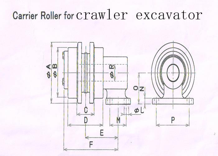 carrier roller pc200-7 pc220-7